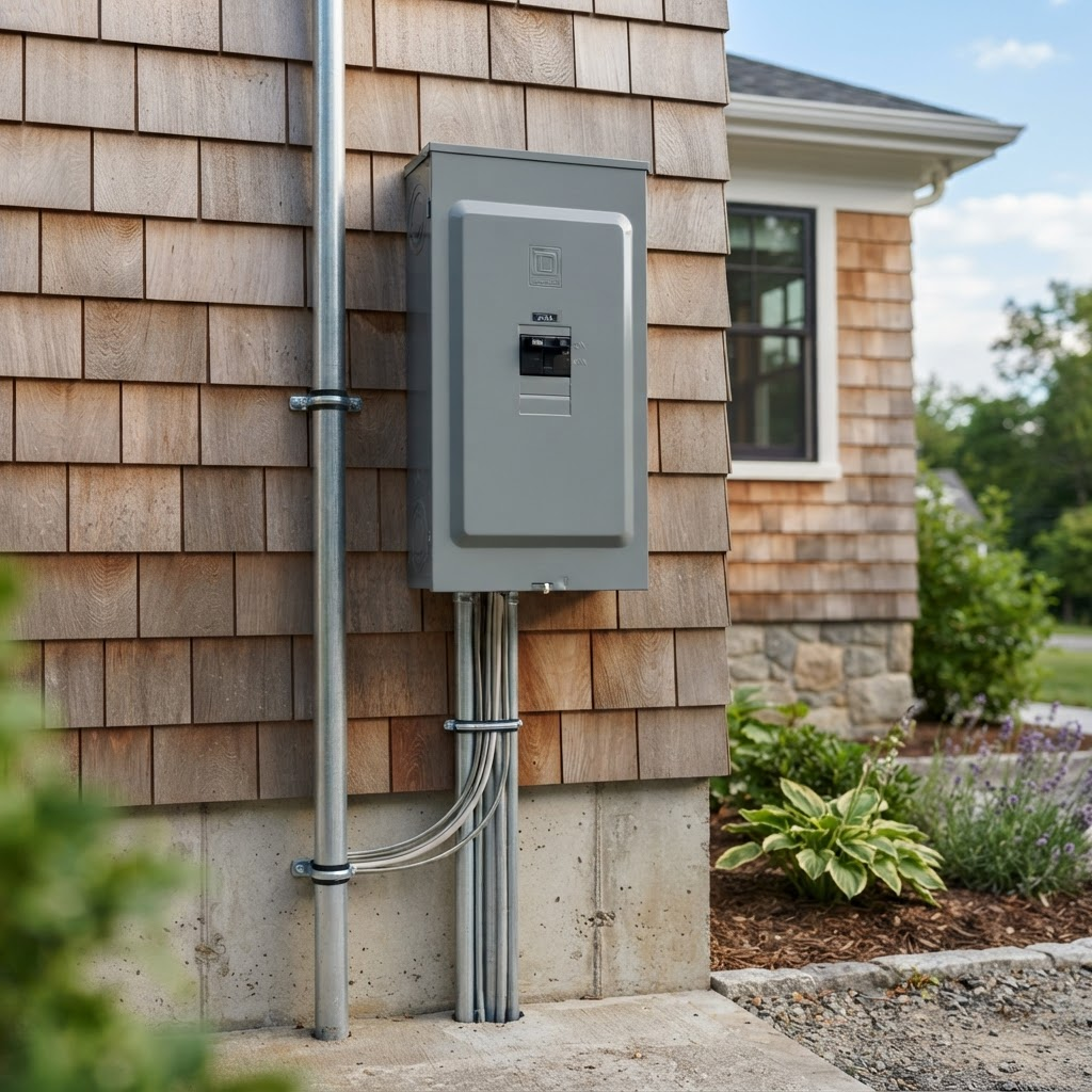 Upgraded 200 amp residential electrical panel